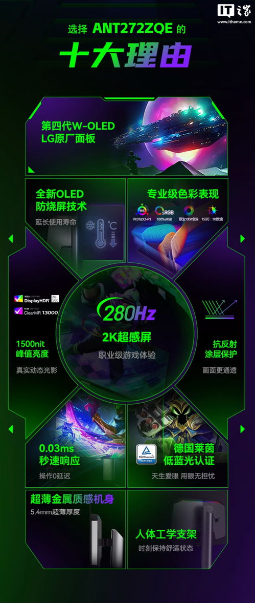 蚂蚁电竞ant272zqe评测 2999元尝鲜2K 280Hz OLED电竞屏